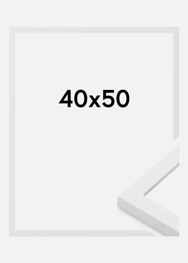 Marco Oban Vidrio acrílico Blanco 40x50 cm
