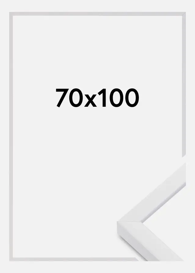 Marco E-Line Wide Vidrio acrílico Blanco 70x100 cm