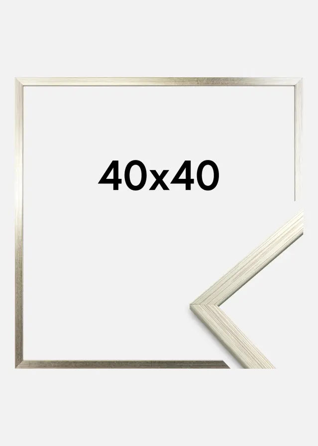 Marco Edsbyn Vidrio acrílico Plateado 40x40 cm