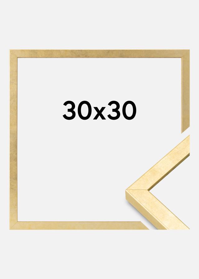 Marco Ares Vidrio Acrílico Dorado 30x30 cm