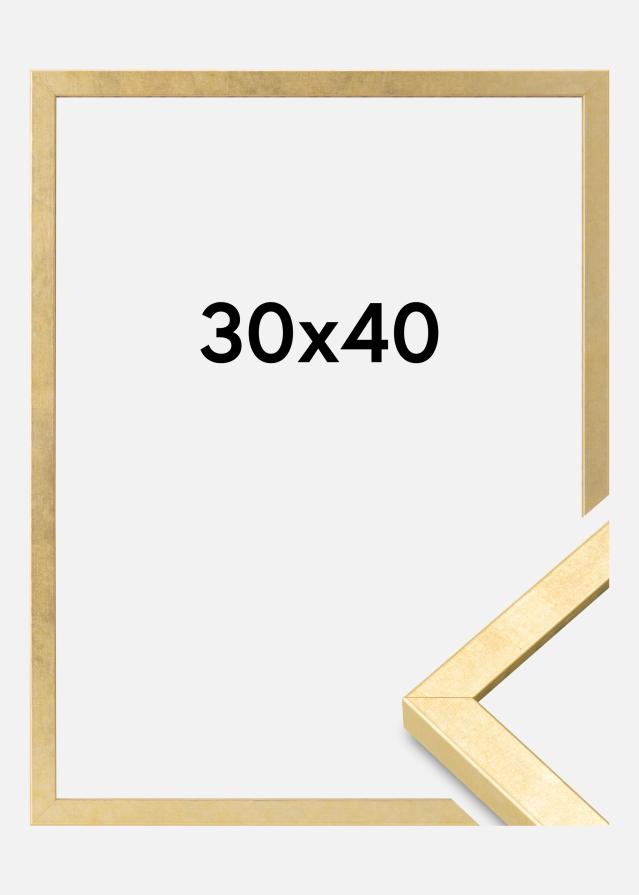 Marco Ares Vidrio Acrílico Dorado 30x40 cm
