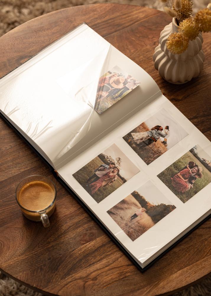 Diamante Álbum Autoadhesivo Negro - 29x32 cm (40 Páginas / 20 hojas)