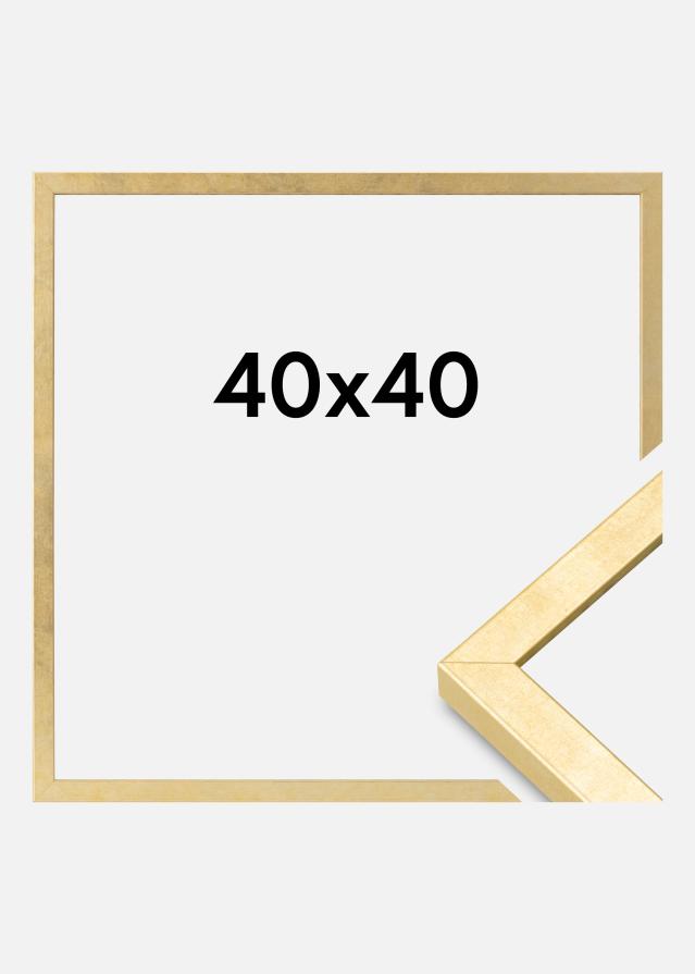 Marco Ares Vidrio Acrílico Dorado 40x40 cm