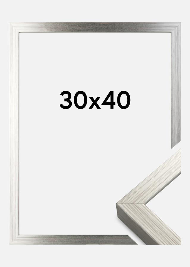 Marco Falun Vidrio acrílico Plateado 30x40 cm