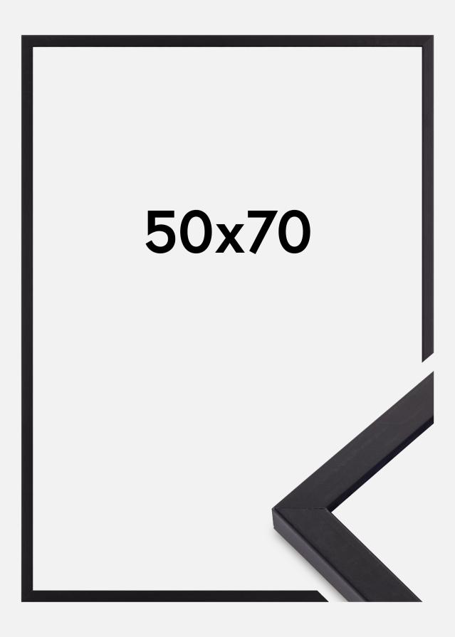 Marco Torrance Mate Vidrio antirreflectante Negro 50x70 cm