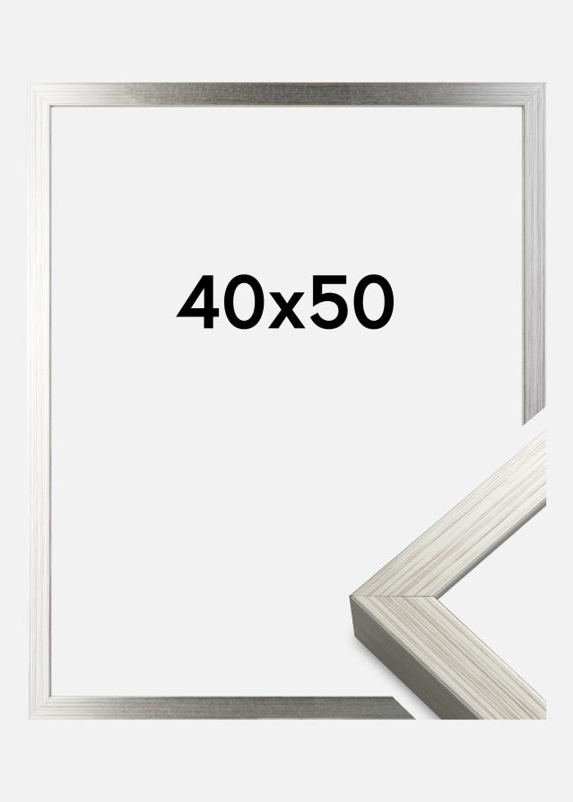 Marco Falun Vidrio acrílico Plateado 40x50 cm