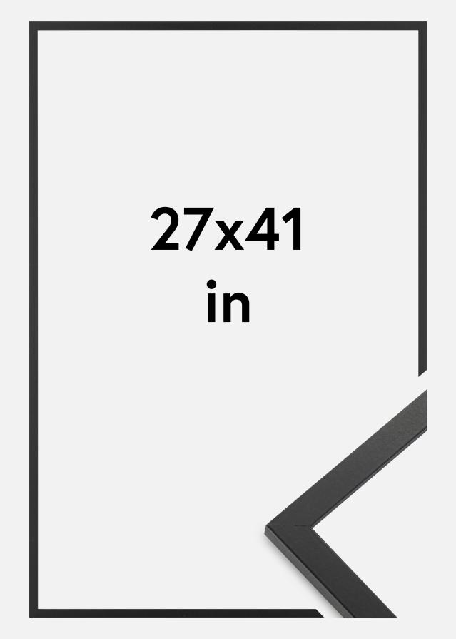 Marco Trendy Vidrio acrílico negro 27x41 inches (68,58x104,14 cm)