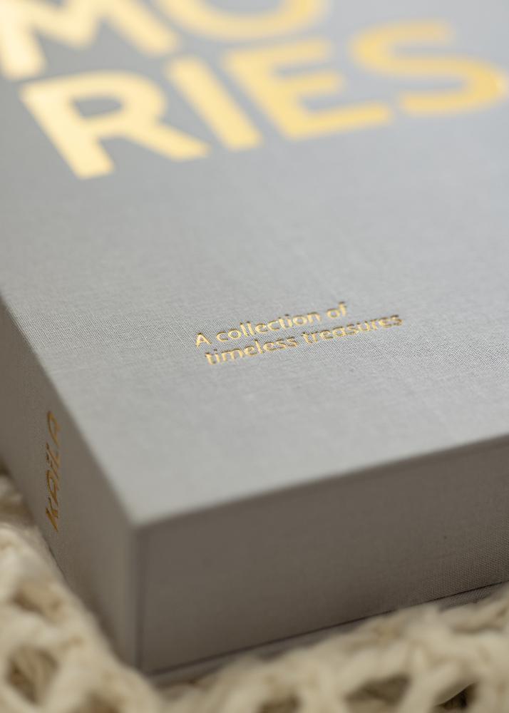 KAILA MEMORIES Grey XL - Coffee Table Photo Álbum - 60 Fotos en formato 10x15 cm