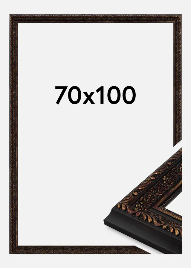 Marco Imperial Vidrio acrílico Oro 70x100 cm