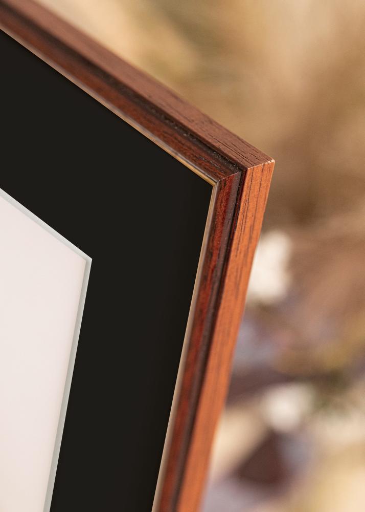 Marco Horndal Marrón 50x60 cm - Paspartú Negro 40x50 cm