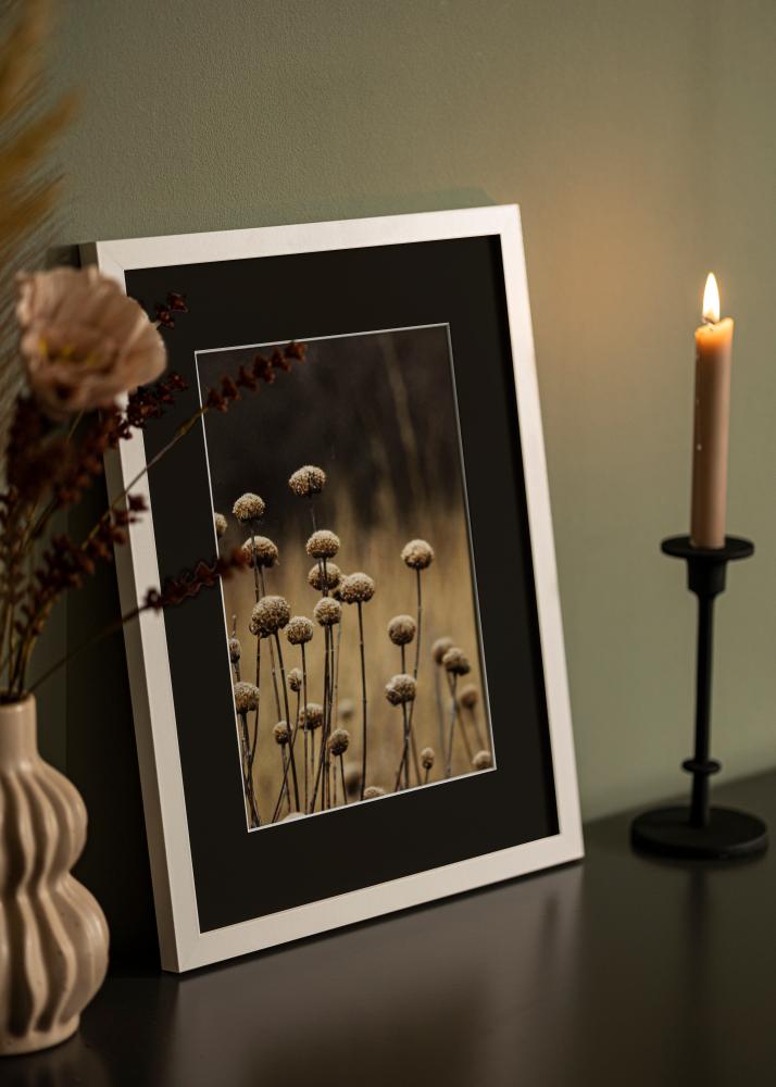 Marco Selection Blanco 40x50 cm - Paspartú Negro 30x40 cm