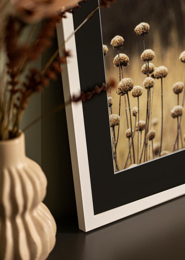 Marco Selection Blanco 40x50 cm - Paspartú Negro 30x40 cm