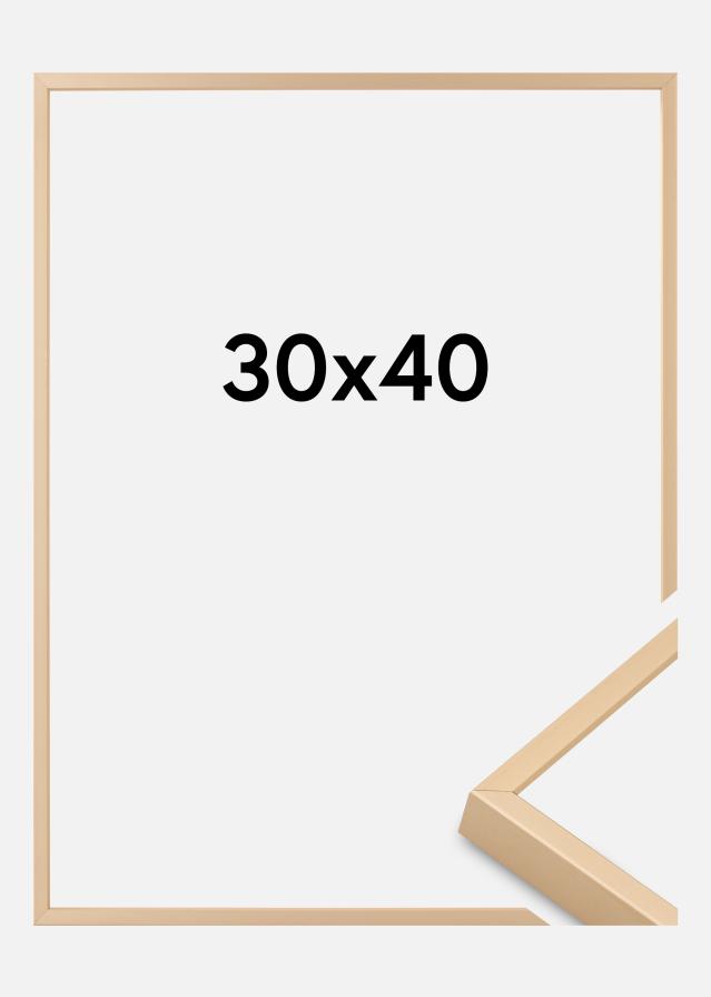 Marco de aluminio Vidrio acrílico Latón 30x40 cm