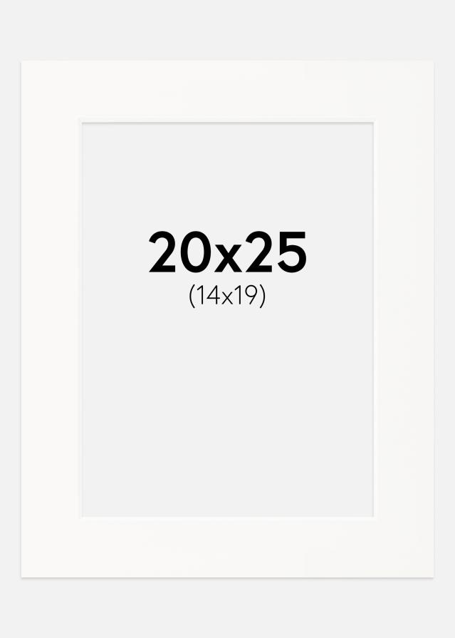 Paspartú Offwhite (Borde interior blanco) 20x25 cm (14x19)