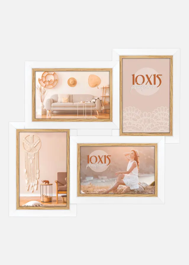 Ayas 4Q Marco collage Blanco - 4 Fotos