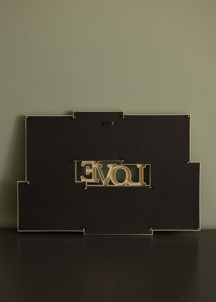 LOVE Marco collage Crema - 6 Fotos