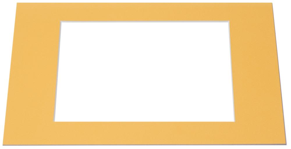 Paspartú Amarillo (Borde interior blanco) - A medida