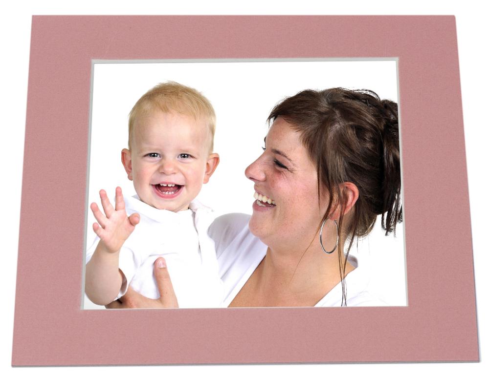 Paspartú Rosa oscuro (Borde interior blanco) - A medida