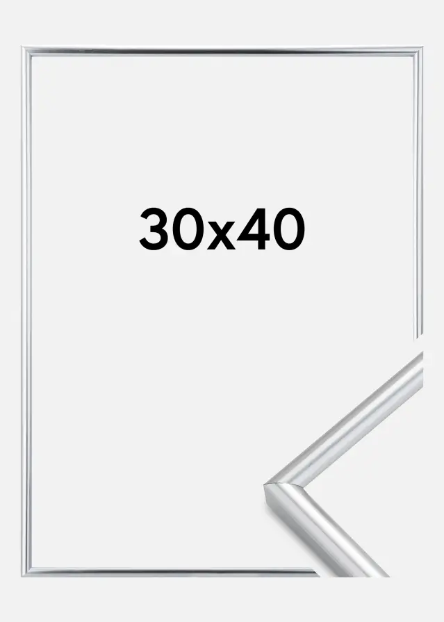 Marco Galeria Plateado 30x40 cm