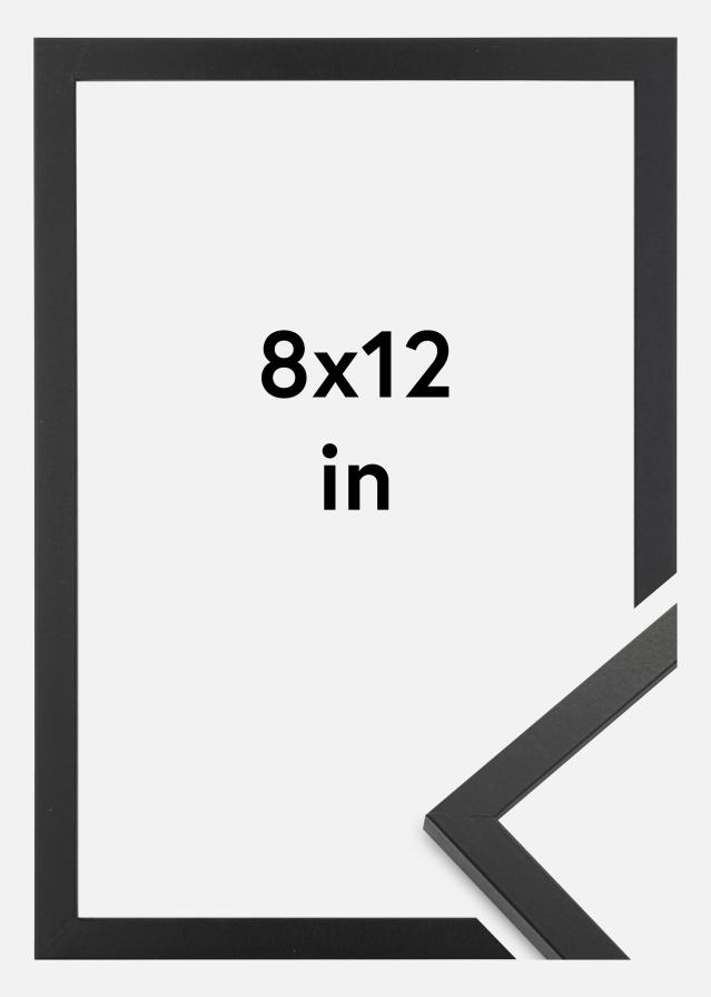 Marco Trendy Vidrio acrílico negro 8x12 inches (20,32x30,48 cm)