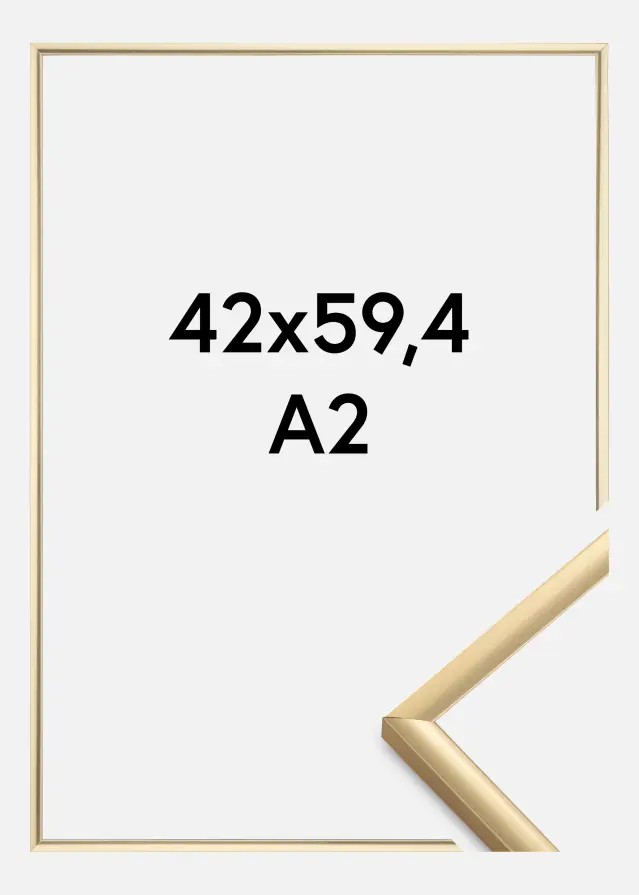 Marco New Lifestyle Vidrio acrílico Dorado 42x59,4 cm (A2)