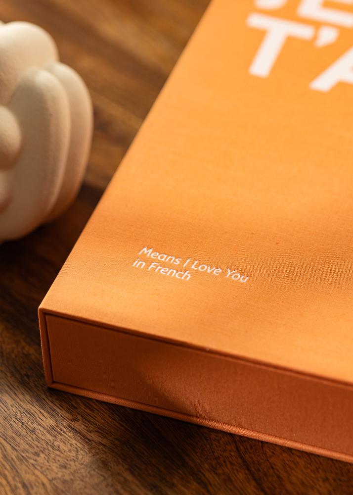 KAILA JE T'AIME - Coffee Table Photo Álbum (60 Páginas negras / 30 hojas)