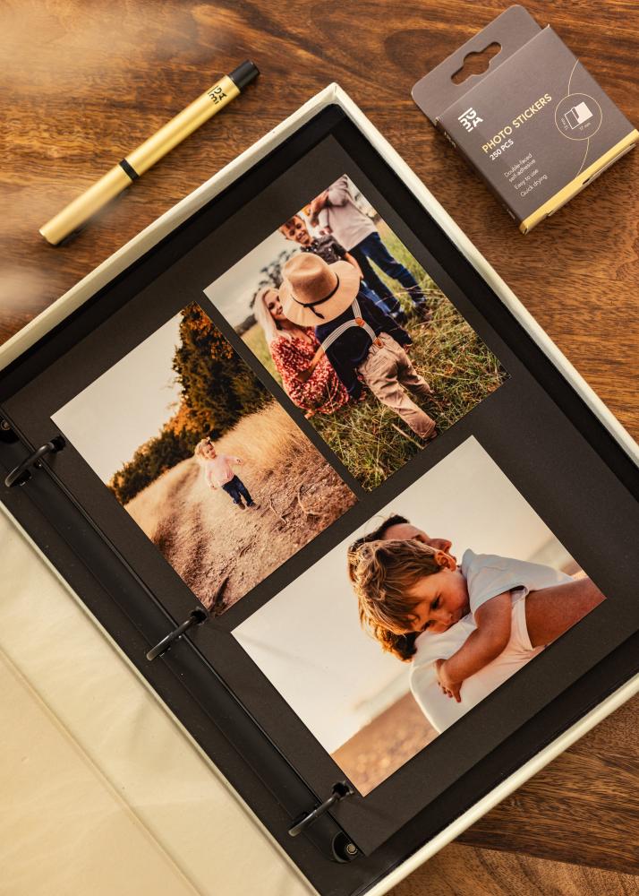 KAILA 'OHANA - Coffee Table Photo Álbum (60 Páginas negras / 30 hojas)