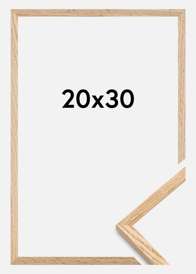 Marco Roble fino Vidrio acrílico 20x30 cm