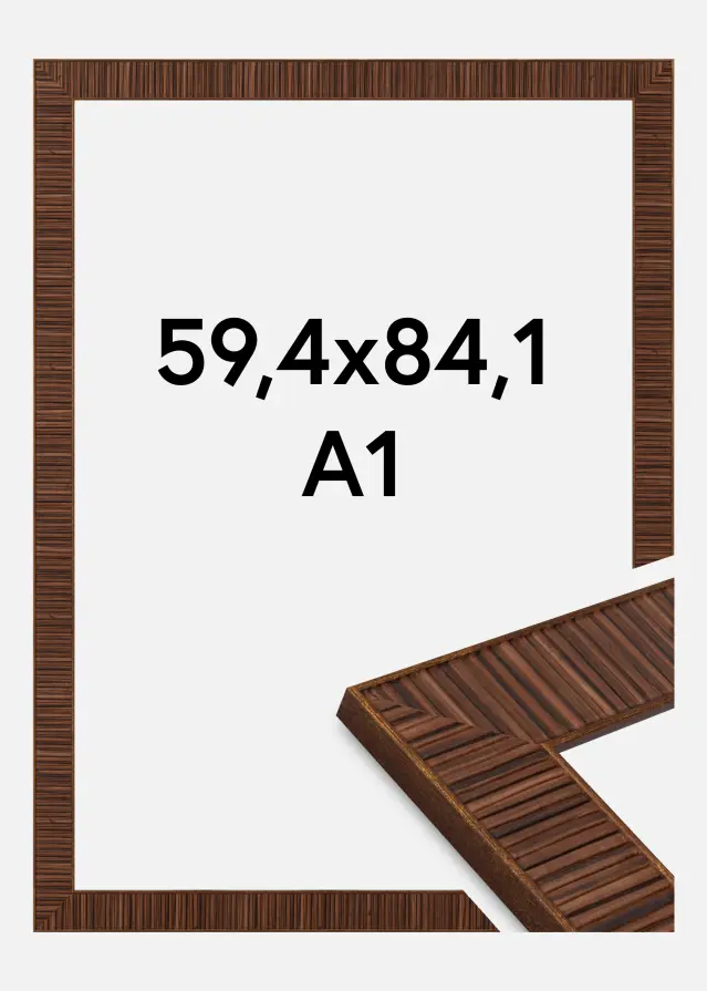 Marco Agust Vidrio acrílico Rosewood 59,4x84 cm (A1)