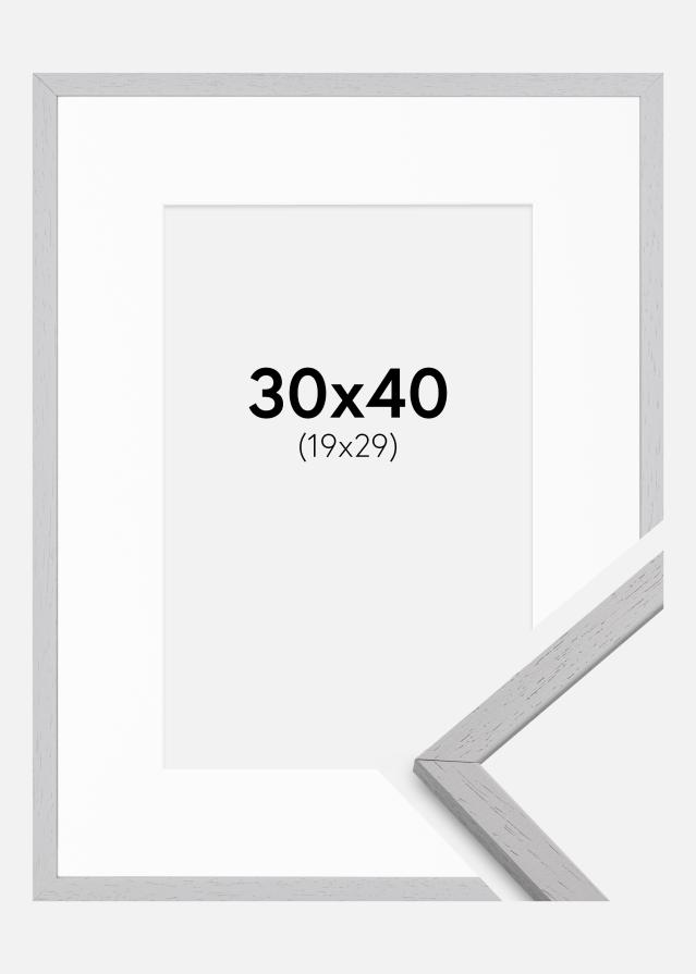 Marco Edsbyn Grey 30x40 cm - Paspartú Blanco 20x30 cm