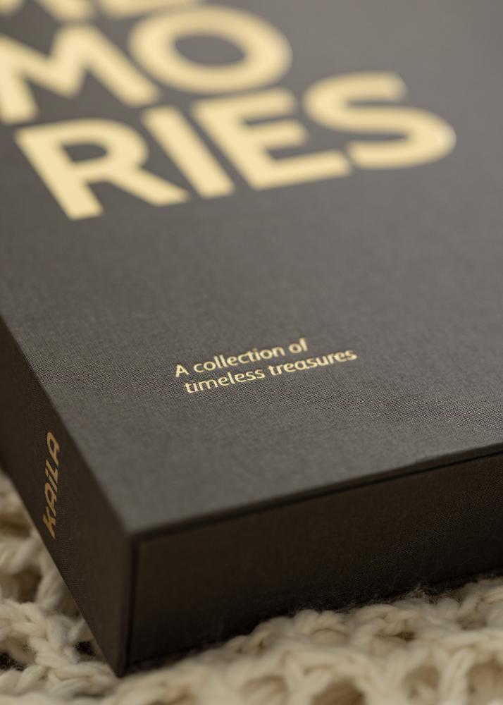 KAILA MEMORIES Black XL - Coffee Table Photo Álbum - 60 Fotos formato 11x15 cm