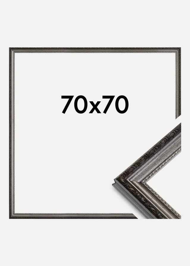 Marco Abisko Vidrio acrílico Plateado 70x70 cm