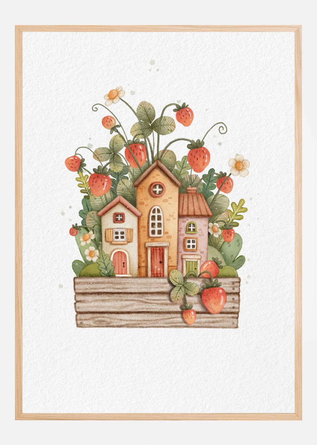 Product Image for Sweet Strawberry House Póster (40x60 cm)