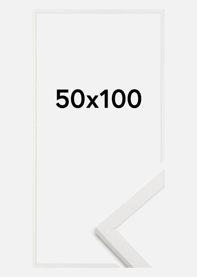 Marco Trendy Vidrio acrílico Blanco 50x100 cm