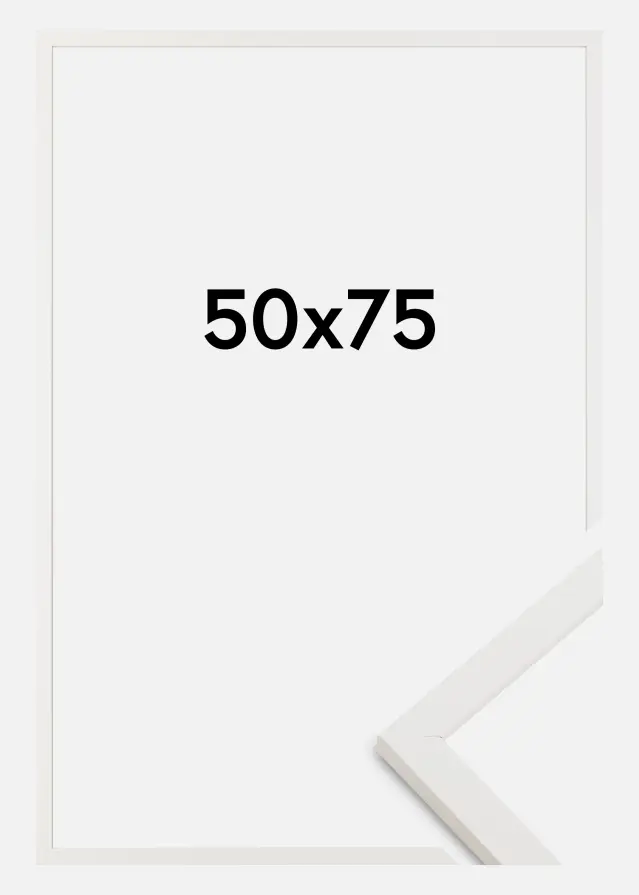 Marco Trendy Vidrio acrílico Blanco 50x75 cm