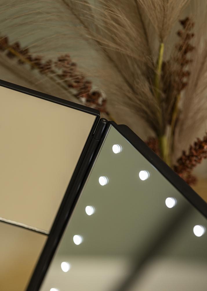 KAILA Espejo tocador Fold II Negro - 38x25 cm