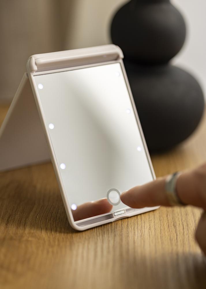 KAILA Espejo tocador Fold III Blanco - 13x9 cm