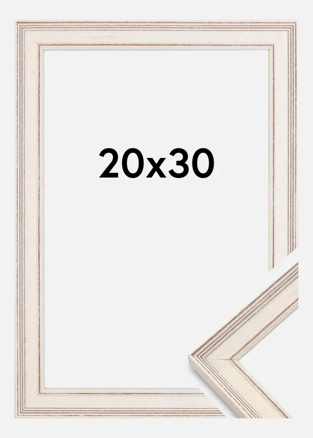 Marco Shabby Chic Blanco 20x30 cm