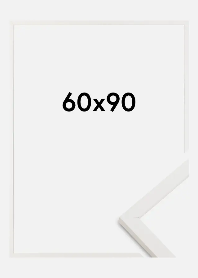 Marco Trendy Vidrio acrílico Blanco 60x90 cm