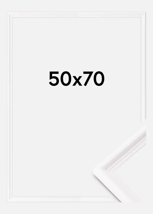 Marco Gala Vidrio acrílico Blanco 50x70 cm