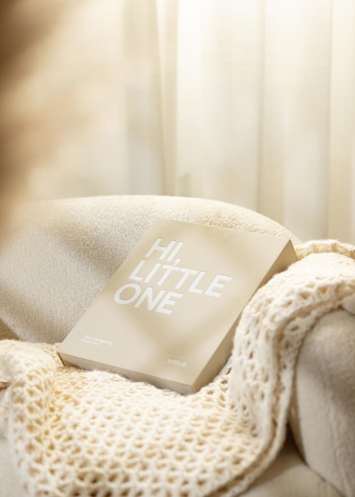 KAILA HI LITTLE ONE Grey - Coffee Table Photo Álbum (60 Negro Páginas)