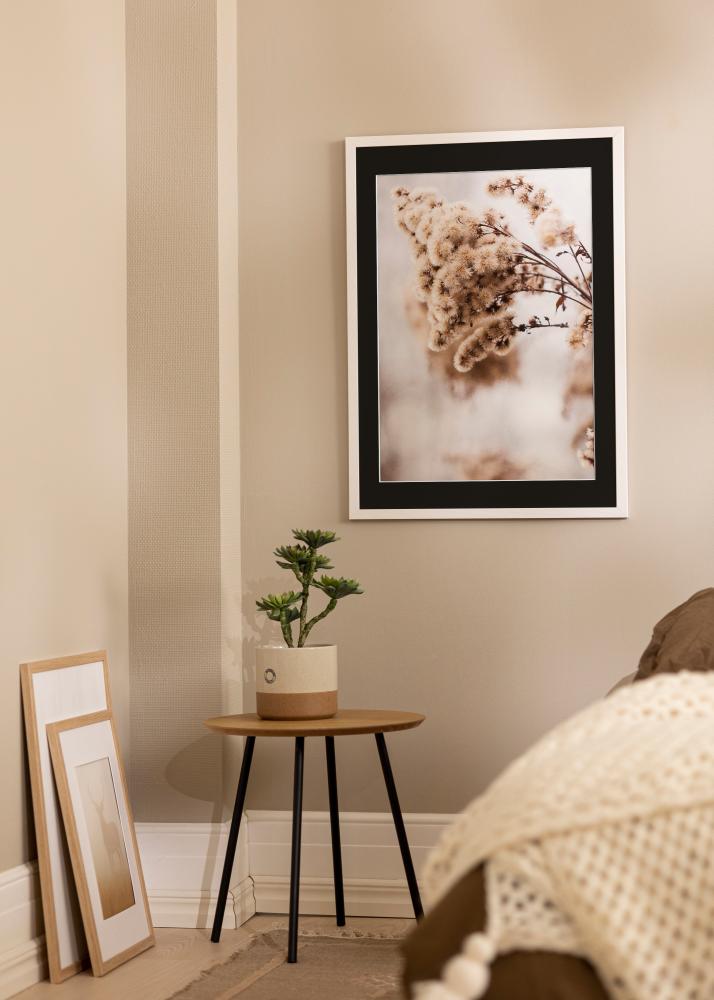 Marco Stilren Blanco 18x24 cm - Paspartú Negro 13x18 cm