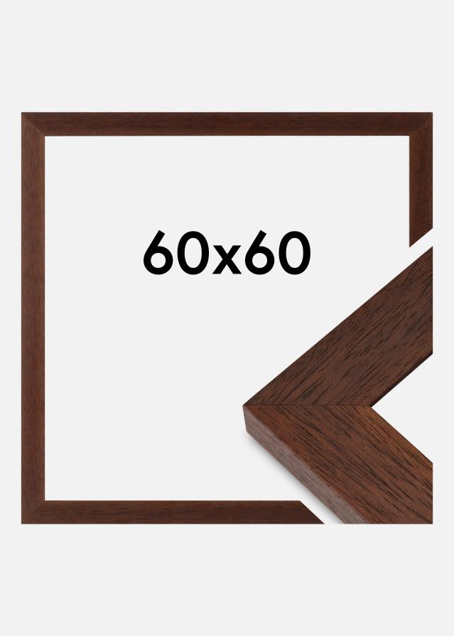 Marco Juno Vidrio acrílico Teca 60x60 cm
