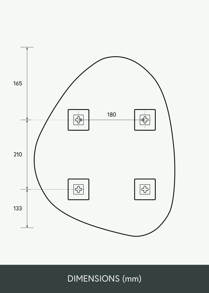 KAILA Espejo Bump 40x51 cm