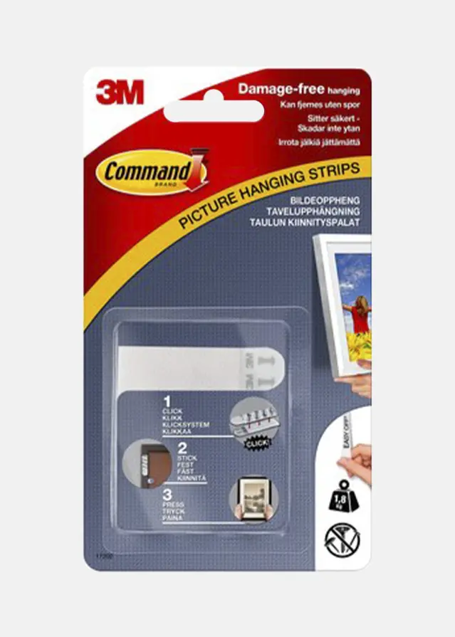 3M Command Small Tiras para cuadros Blanco - 2 kg
