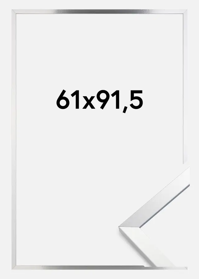 Marco Trendy Vidrio acrílico Plata 61x91,5 cm