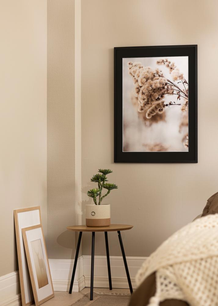 Marco Trendy Negro 50x60 cm - Paspartú Negro 40x50 cm