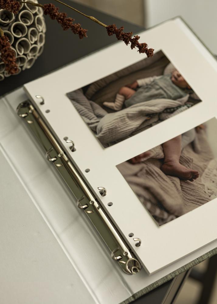 BGA Hojas para álbum SA4 - 30 Hojas blancas