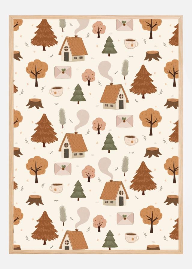 Autumn Vibe Texture Póster