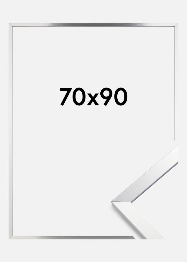 Marco Trendy Vidrio acrílico Plata 70x90 cm